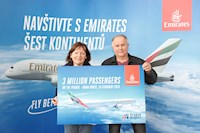 Významný milník pro Emirates. Aerolinka přepravila na trase Praha-Dubaj 3 miliony cestujících